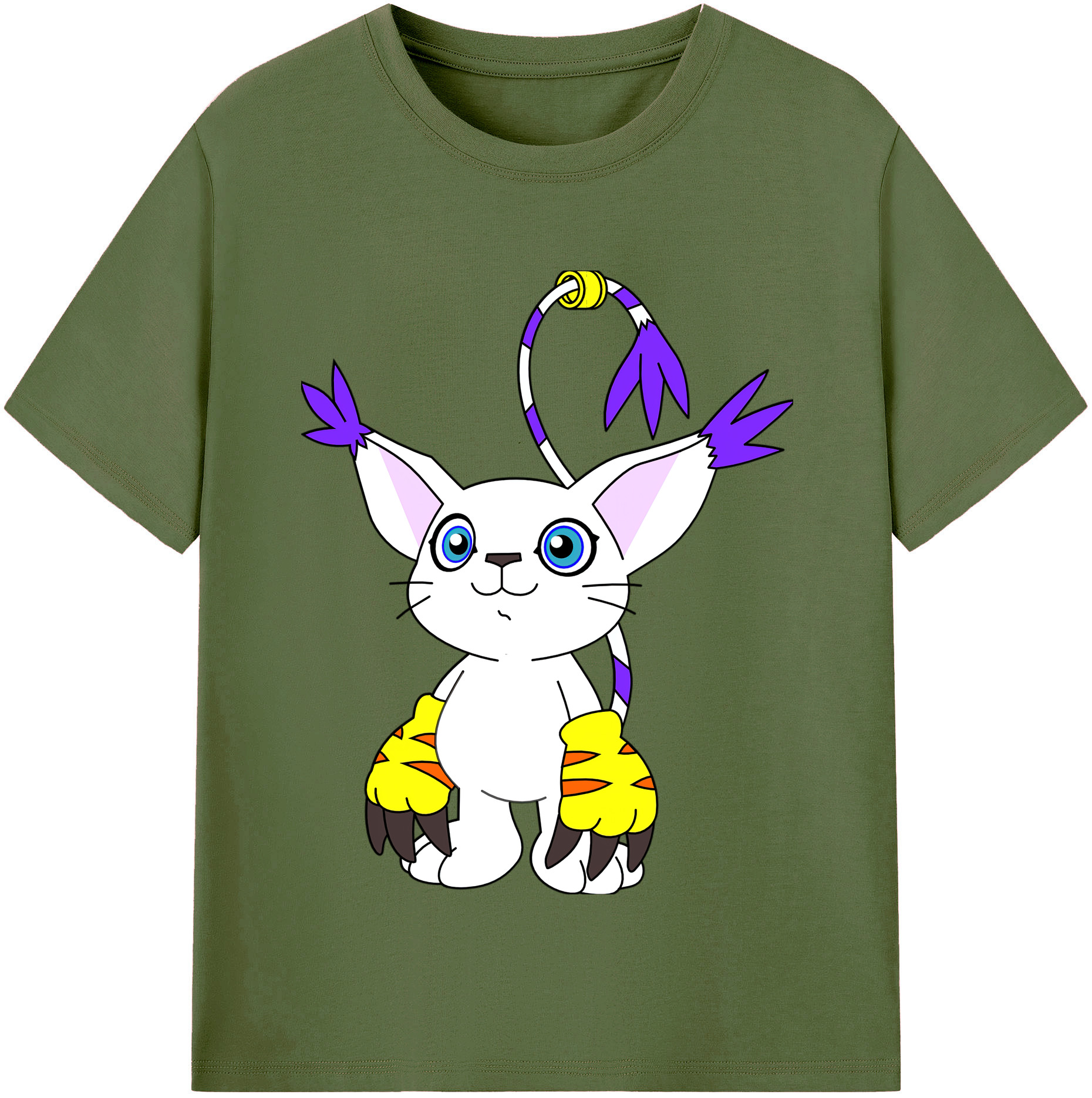 （画像用） Digimon デジタルモンスター/デジモン 綿100％半袖Tシャツ（フロントプリント）